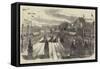 Inauguration of the Paris and Nantes Railway, at Nantes-null-Framed Stretched Canvas