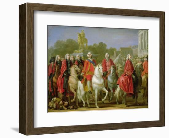 Inauguration of the Place Louis XV, 20th June 1763-Joseph-marie Vien The Elder-Framed Giclee Print