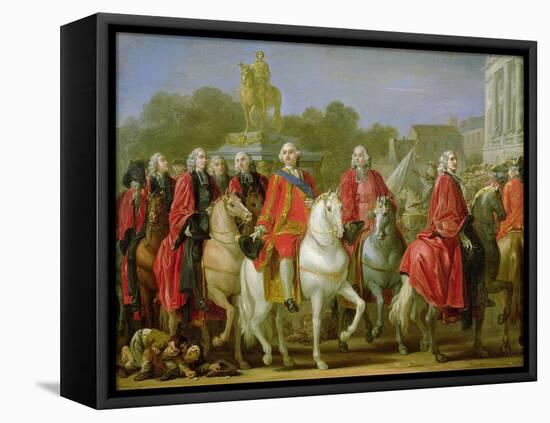 Inauguration of the Place Louis XV, 20th June 1763-Joseph-marie Vien The Elder-Framed Stretched Canvas