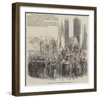 Inauguration of the Scott Monument, at Edinburgh-null-Framed Giclee Print