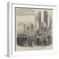 Inauguration of the Scott Monument, at Edinburgh-null-Framed Giclee Print