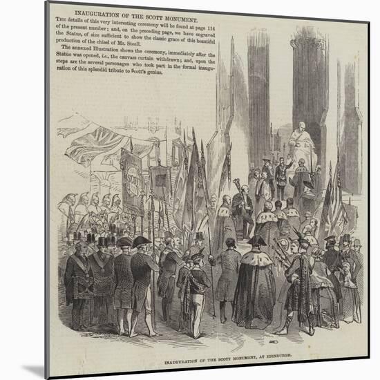Inauguration of the Scott Monument, at Edinburgh-null-Mounted Giclee Print