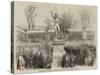 Inauguration of the Statue of Marshal Ney, in the Gardens of the Luxembourg, Paris-null-Stretched Canvas
