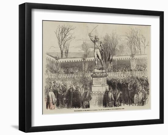 Inauguration of the Statue of Marshal Ney, in the Gardens of the Luxembourg, Paris-null-Framed Giclee Print