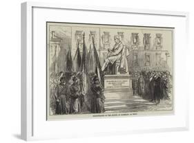 Inauguration of the Statue of Paleocapa at Turin-null-Framed Giclee Print