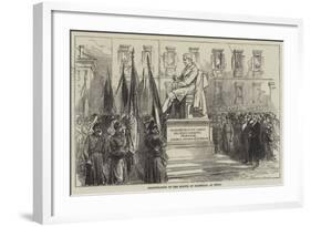 Inauguration of the Statue of Paleocapa at Turin-null-Framed Giclee Print