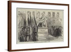 Inauguration of the Statue of Paleocapa at Turin-null-Framed Giclee Print