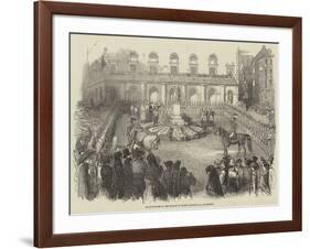 Inauguration of the Statue of Queen Isabella II, at Madrid-null-Framed Giclee Print