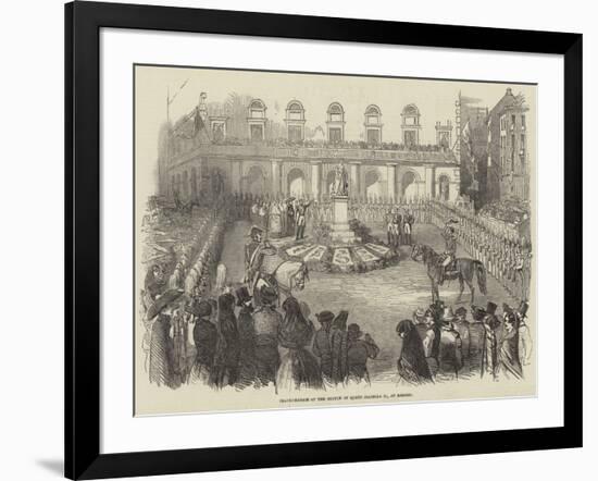 Inauguration of the Statue of Queen Isabella II, at Madrid-null-Framed Giclee Print