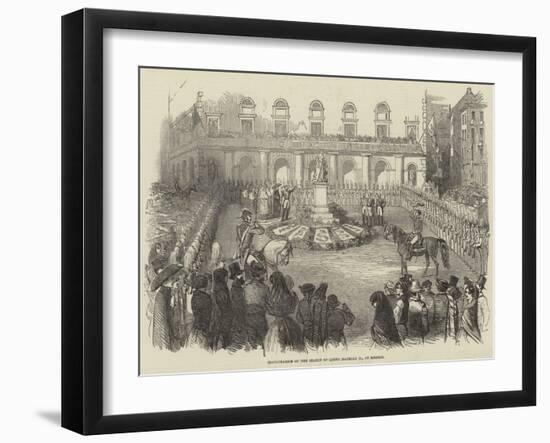 Inauguration of the Statue of Queen Isabella II, at Madrid-null-Framed Giclee Print