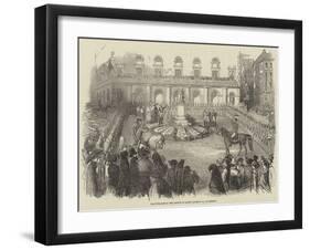 Inauguration of the Statue of Queen Isabella II, at Madrid-null-Framed Giclee Print