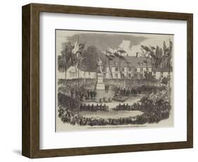 Inauguration of the Statue of Sir Isaac Newton at Grantham-null-Framed Giclee Print