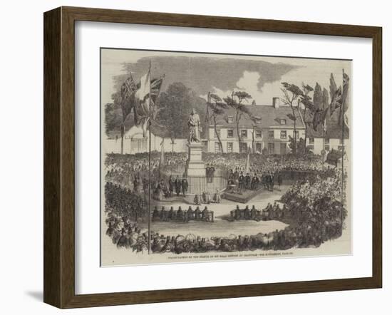 Inauguration of the Statue of Sir Isaac Newton at Grantham-null-Framed Giclee Print