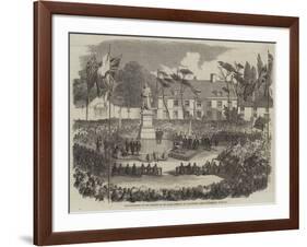 Inauguration of the Statue of Sir Isaac Newton at Grantham-null-Framed Giclee Print