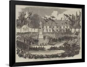 Inauguration of the Statue of Sir Isaac Newton at Grantham-null-Framed Giclee Print