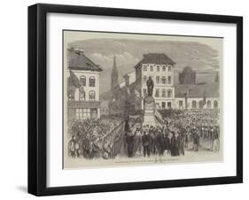 Inauguration of the Statue of Teniers at Antwerp-null-Framed Giclee Print