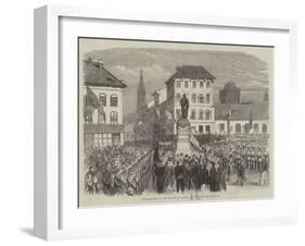Inauguration of the Statue of Teniers at Antwerp-null-Framed Giclee Print