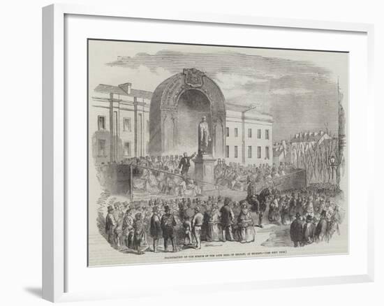 Inauguration of the Statue of the Late Earl of Belfast, at Belfast-null-Framed Giclee Print