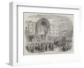 Inauguration of the Statue of the Late Earl of Belfast, at Belfast-null-Framed Giclee Print