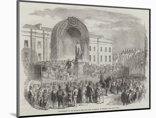Inauguration of the Statue of the Late Earl of Belfast, at Belfast-null-Mounted Giclee Print