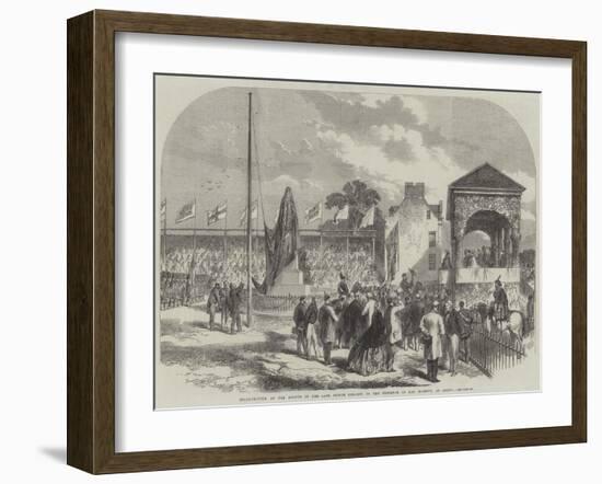 Inauguration of the Statue of the Late Prince Consort, in the Presence of Her Majesty, at Perth-null-Framed Giclee Print