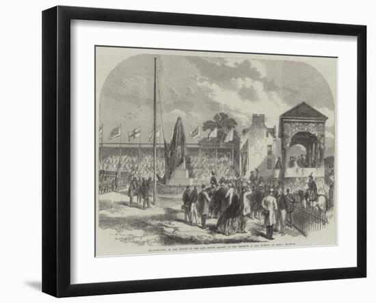 Inauguration of the Statue of the Late Prince Consort, in the Presence of Her Majesty, at Perth-null-Framed Giclee Print