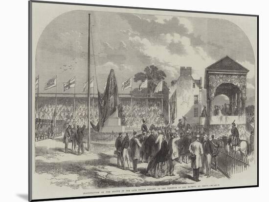 Inauguration of the Statue of the Late Prince Consort, in the Presence of Her Majesty, at Perth-null-Mounted Giclee Print