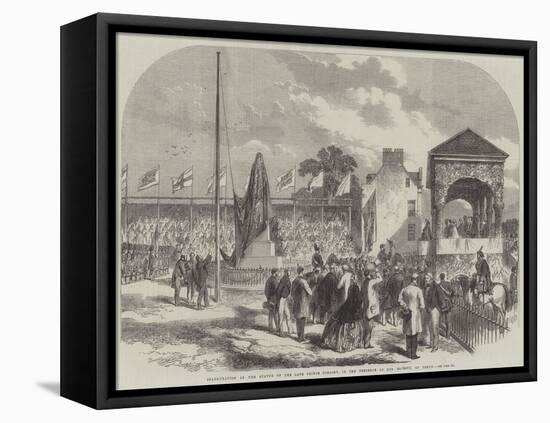 Inauguration of the Statue of the Late Prince Consort, in the Presence of Her Majesty, at Perth-null-Framed Stretched Canvas