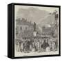 Inauguration of the Statue of the Late Sir Robert Peel, at Bury-null-Framed Stretched Canvas