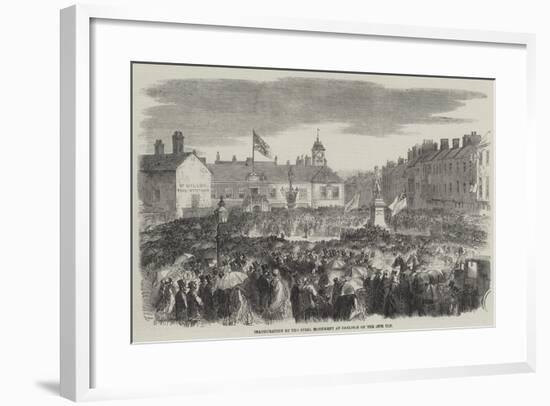 Inauguration of the Steel Monument at Carlisle on the 16th Ult-null-Framed Giclee Print