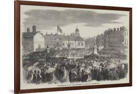 Inauguration of the Steel Monument at Carlisle on the 16th Ult-null-Framed Giclee Print