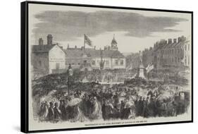 Inauguration of the Steel Monument at Carlisle on the 16th Ult-null-Framed Stretched Canvas