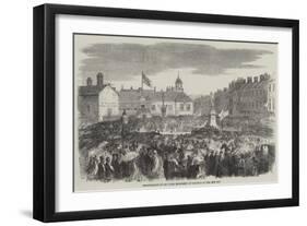 Inauguration of the Steel Monument at Carlisle on the 16th Ult-null-Framed Giclee Print