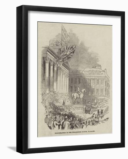 Inauguration of the Wellington Statue, Glasgow-null-Framed Giclee Print