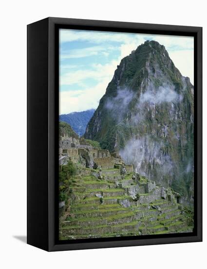 Inca Archaeological Site of Machu Picchu, Unesco World Heritage Site, Peru, South America-Oliviero Olivieri-Framed Stretched Canvas