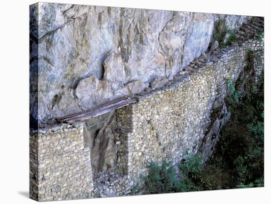 Inca Bridge, Machu Picchu, Peru-Pete Oxford-Stretched Canvas