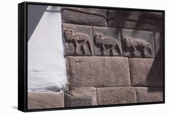 Inca Carving-Peter Groenendijk-Framed Stretched Canvas