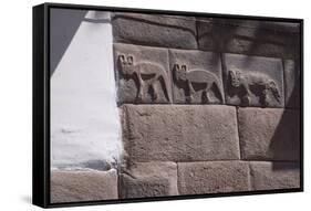 Inca Carving-Peter Groenendijk-Framed Stretched Canvas