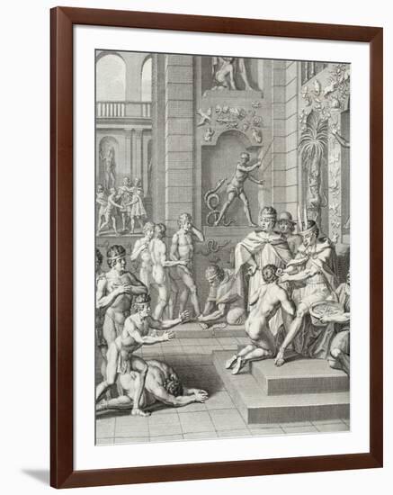 Inca Ceremonies Observed by the Knights of the Princes of the Blood-Jorge Juan y Santacilia-Framed Giclee Print