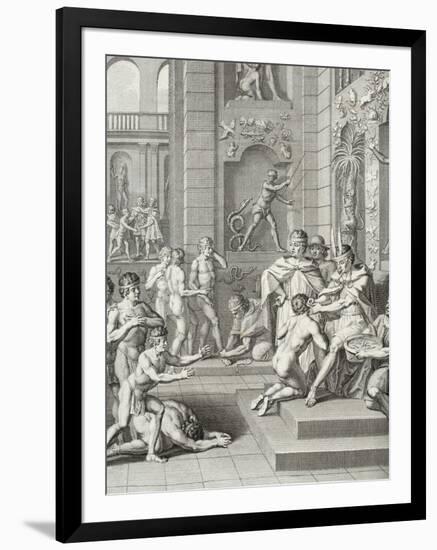 Inca Ceremonies Observed by the Knights of the Princes of the Blood-Jorge Juan y Santacilia-Framed Giclee Print