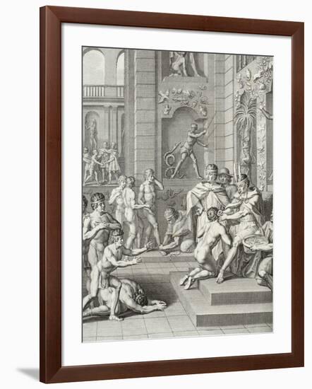 Inca Ceremonies Observed by the Knights of the Princes of the Blood-Jorge Juan y Santacilia-Framed Giclee Print