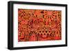 Inca Design Pattern-null-Framed Art Print