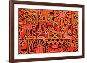 Inca Design Pattern-null-Framed Art Print