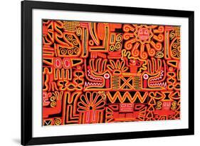 Inca Design Pattern-null-Framed Art Print