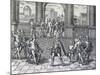 Inca Emperor Atahualpa Being Taken Prisoner by Spaniards in Cajamarca-null-Mounted Giclee Print