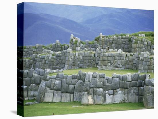 Inca Masonry, Fortress of Sacsayhuaman, Cusco, Peru, South America-Robert Francis-Stretched Canvas