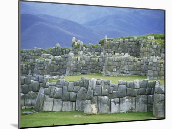 Inca Masonry, Fortress of Sacsayhuaman, Cusco, Peru, South America-Robert Francis-Mounted Photographic Print