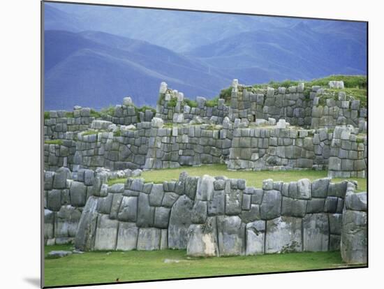 Inca Masonry, Fortress of Sacsayhuaman, Cusco, Peru, South America-Robert Francis-Mounted Photographic Print