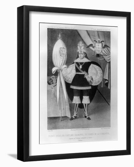 Inca Prince, in Spanish Costume During the Time of the Conquest, 16th Century-Jacques Francois Gauderique Llanta-Framed Giclee Print