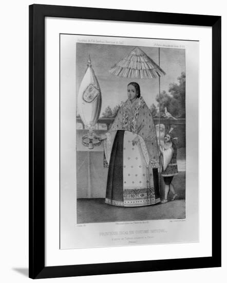 Inca Princess, National Costume, 1852-Jacques Francois Gauderique Llanta-Framed Giclee Print